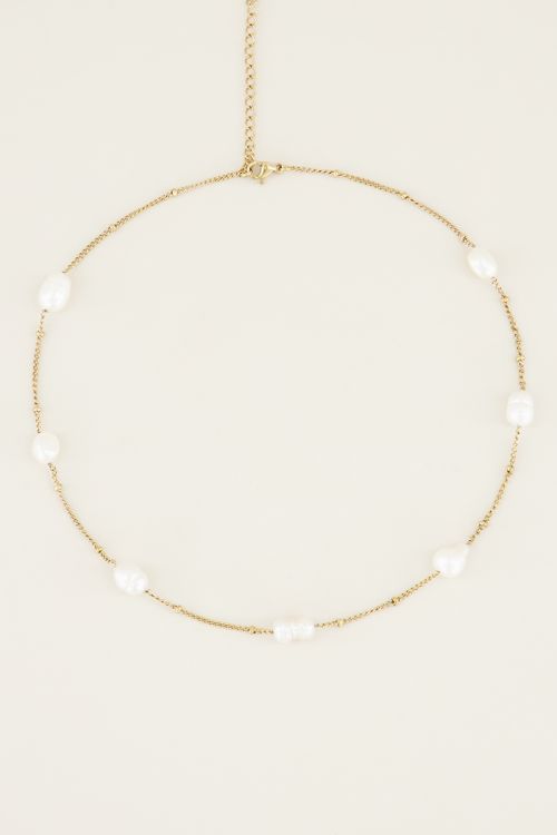 Ketting parels | Parel ketting | Stainless steel My Jewellery