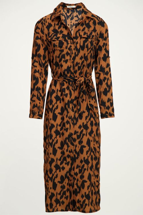 Blousejurk met luipaard print | Pranterprint jurk My Jewellery