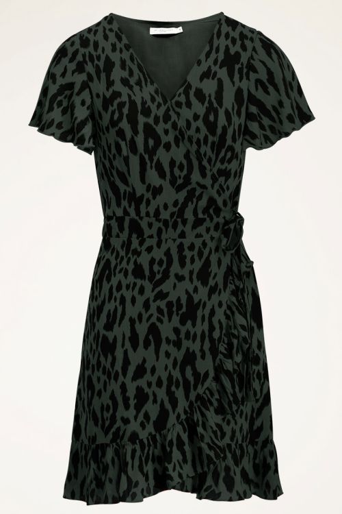 Wikkeljurk | Jurk luipaard print My Jewellery
