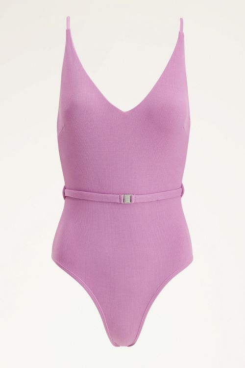 Pink swimsuit with belt | Swimwear | My Jewellery