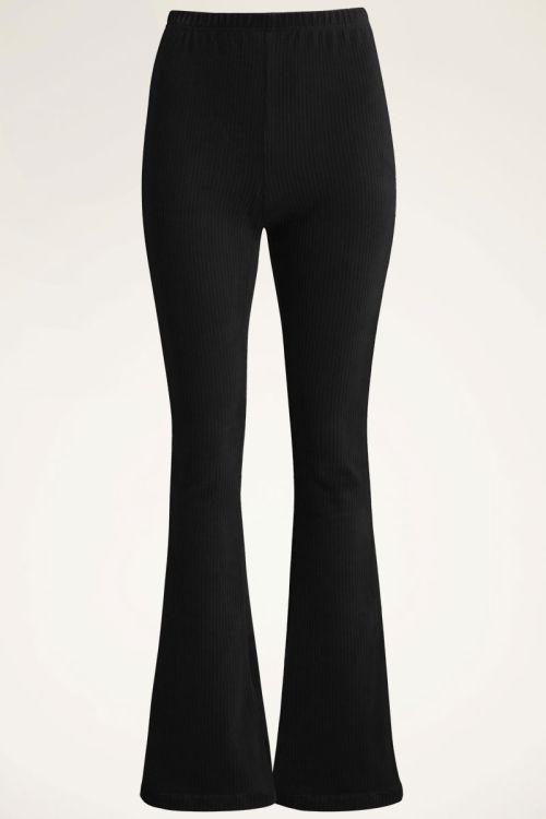 Black flared corduroy trousers | My Jewellery