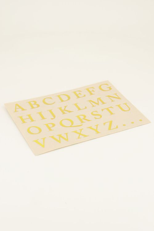 Stickervel initialen | My Jewellery