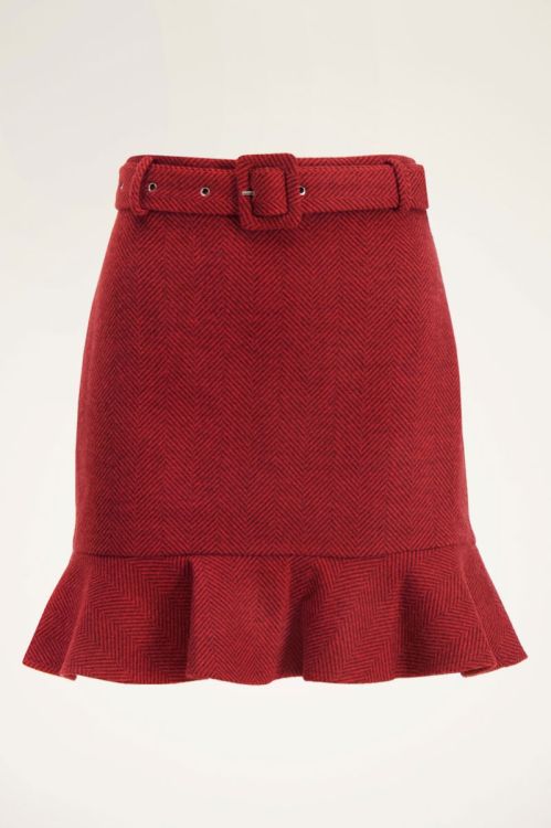 Boucle rok met ruffle & riem | My Jewellery