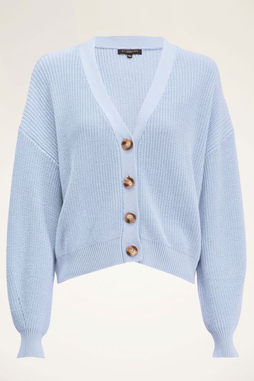 Blauw gebreid vest | My Jewellery