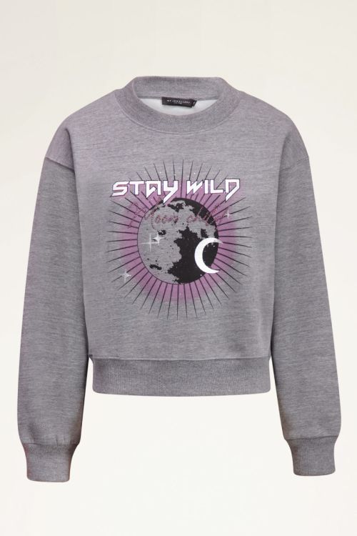 Lichtgrijze sweater moon child | My Jewellery