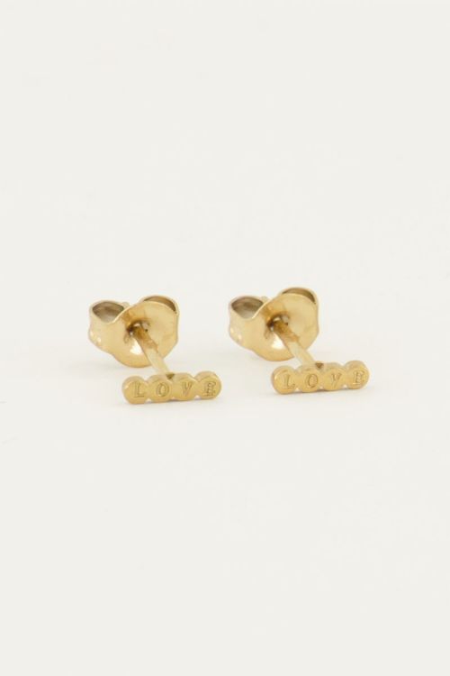 Studs love in rondje | Studs | My Jewellery