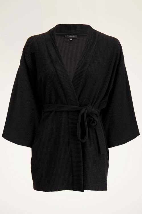 Zwarte kimono met structuur | My Jewellery