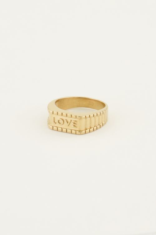 Zegelring love | Trendy ring | My Jewellery