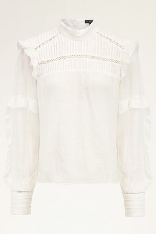Witte blouse met details | My Jewellery
