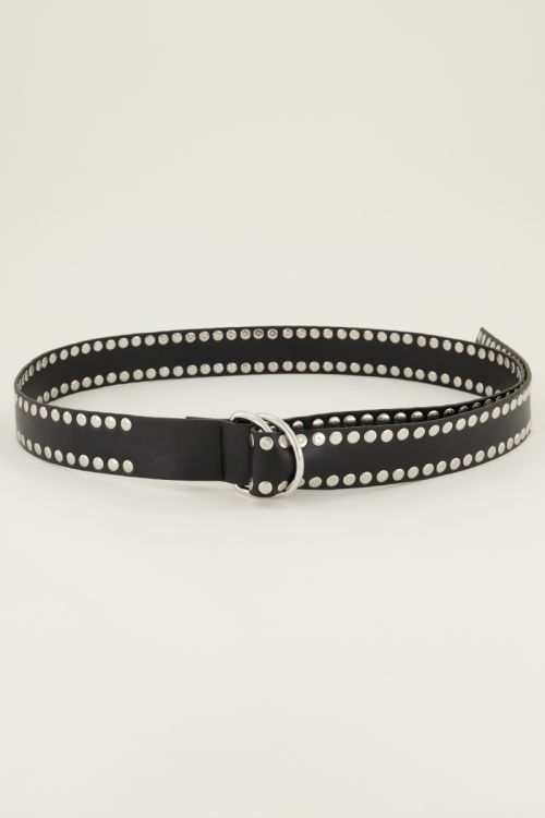 Brede riem met zilverkleurige studs | My Jewellery