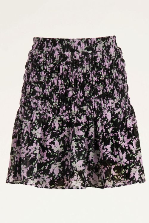 Zwart rokje met smock & print | My Jewellery