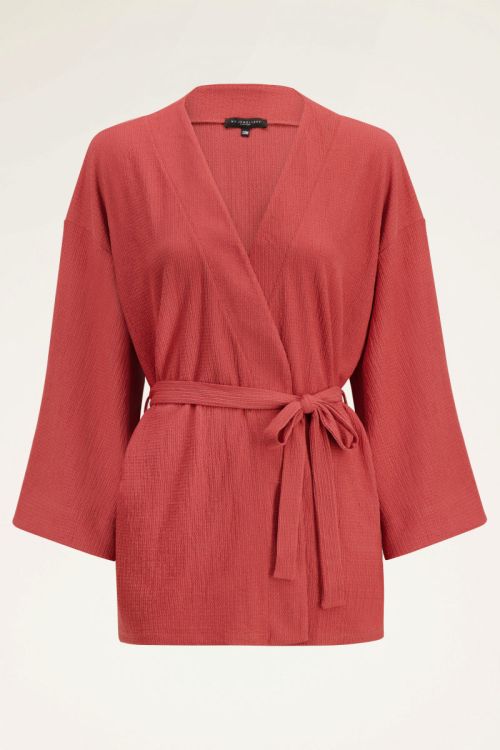 Rode kimono met structuur | My Jewellery