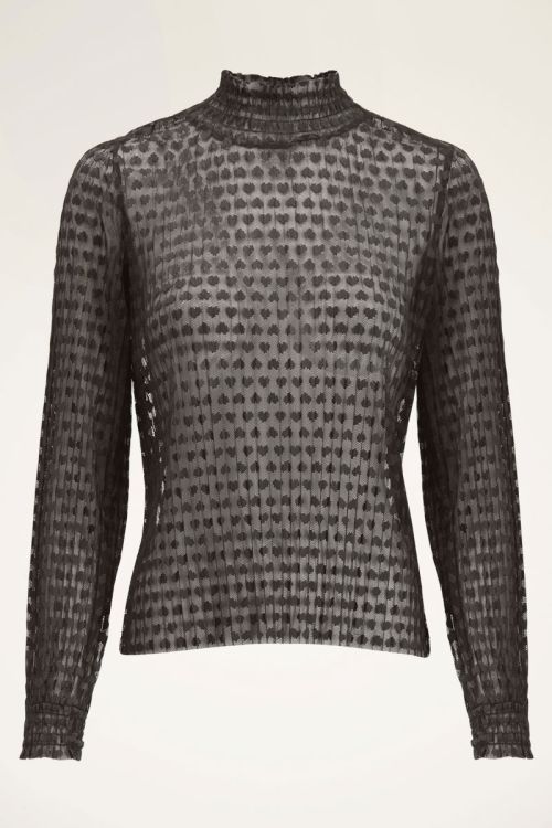 Grijze mesh top met rondjes | My Jewellery