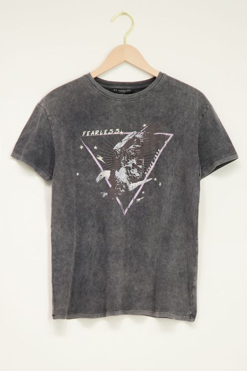 Lichtgrijs T-shirt fearless | My Jewellery