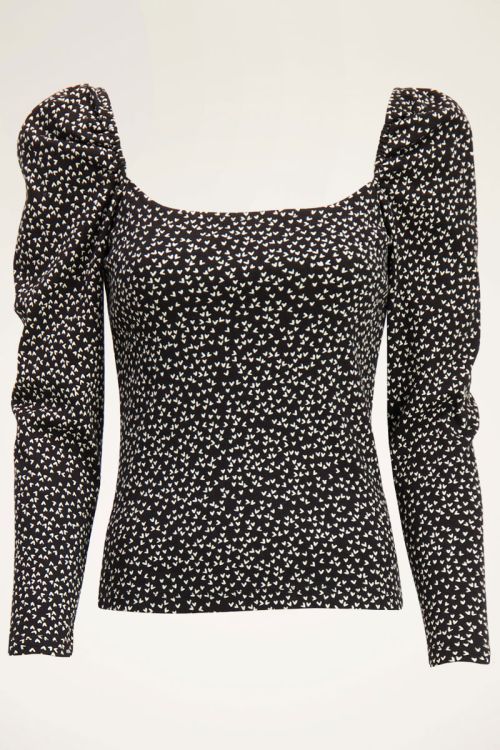 Top met pofmouw en hartjes | My Jewellery