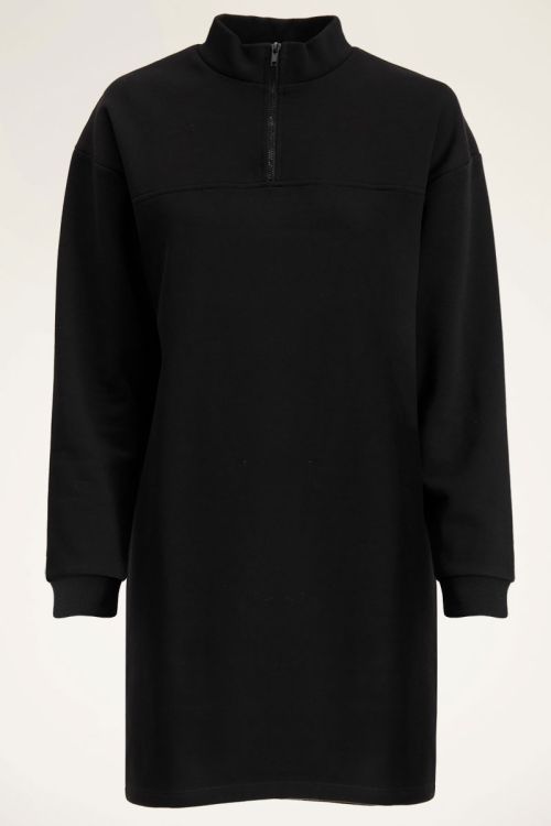 Zwarte sweaterjurk met rits | My Jewellery