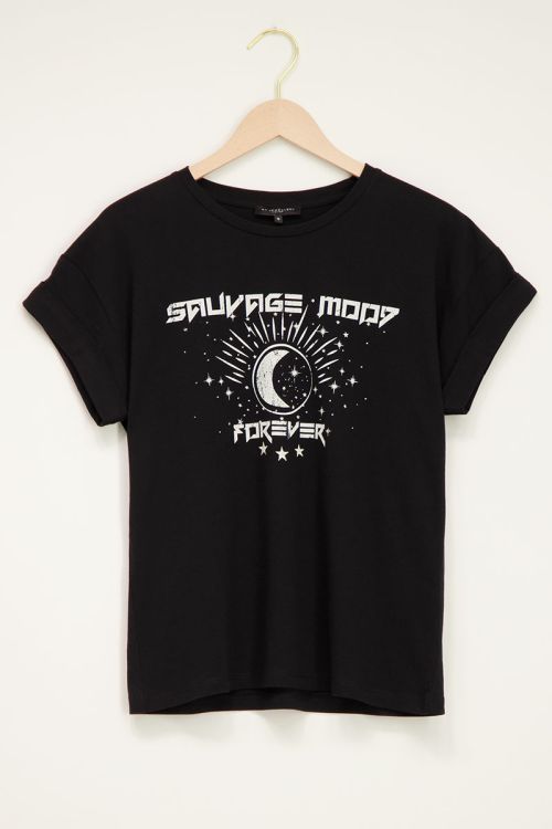 Zwart T-shirt Savage mood | My Jewellery