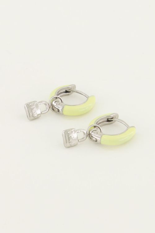 Oorringen geel slotje | My Jewellery
