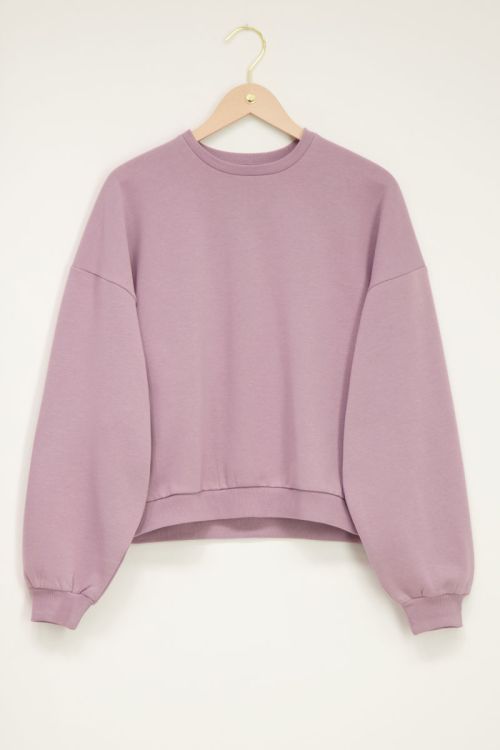 Paarse basic sweater