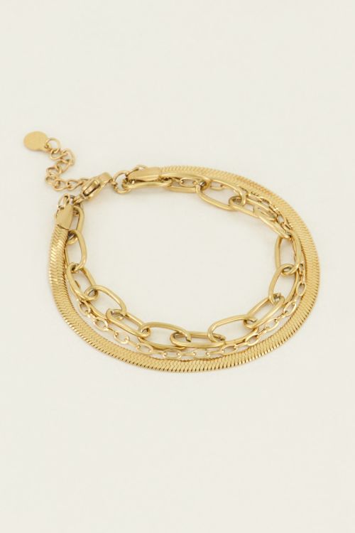 Armbandje 3 laags schakels