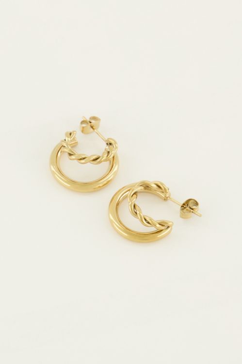 Oorringen 2 lagen patroon