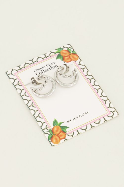 Oorringen 2 lagen patroon