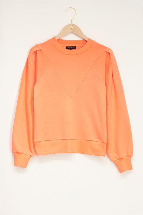 Oranje sweater with high cuff | My Jewellery