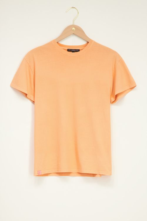 Oranje T-shirt met wassing