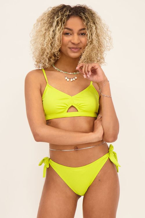 Limegroen bikini broekje met strik | My Jewellery