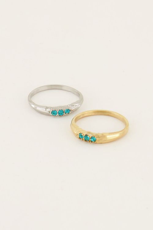 Triple azzuro blue ring | My Jewellery