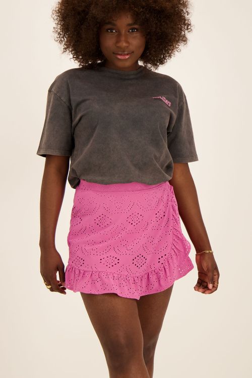 Roze skort met embroidery | Skort | My Jewellery