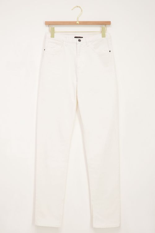 aanpassen boog voordeel Witte jeans met split | Broek | My Jewellery