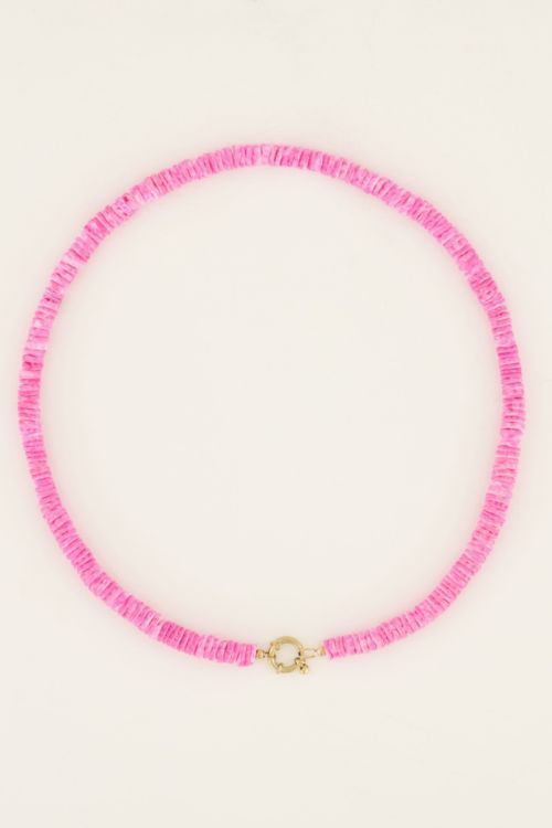 Souvenir surf ketting met goud slotje | My Jewellery