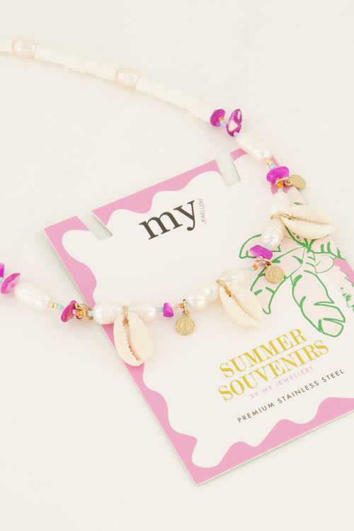 Souvenir ketting met schelpen & kralen | My Jewellery