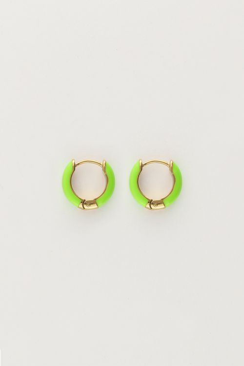 Candy small hoop earrings green | My Jewellery