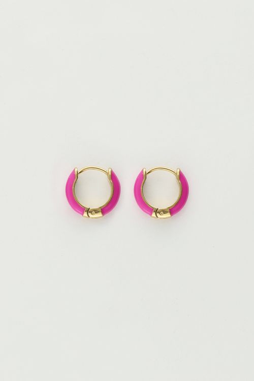 Candy small hoop earrings purple | My Jewellery