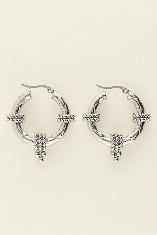 Round chunky hoop earrings | My Jewellery