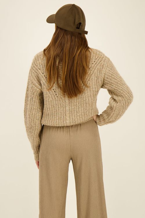 Taupe knitted jumper | My Jewellery