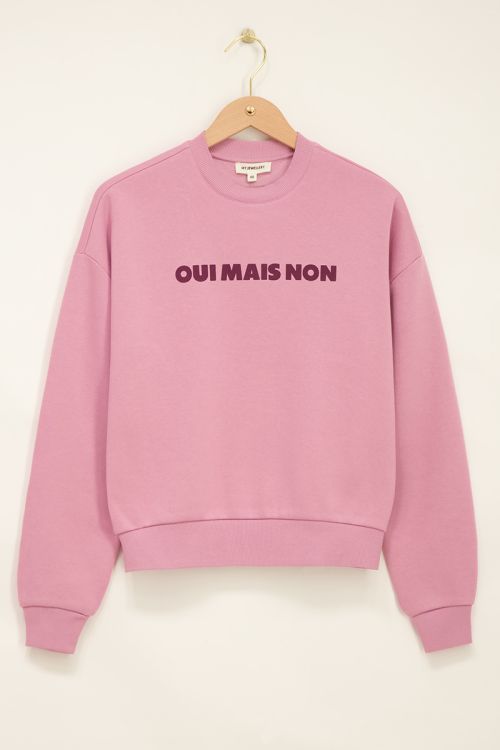 Pinker Sweater "Oui mais non"