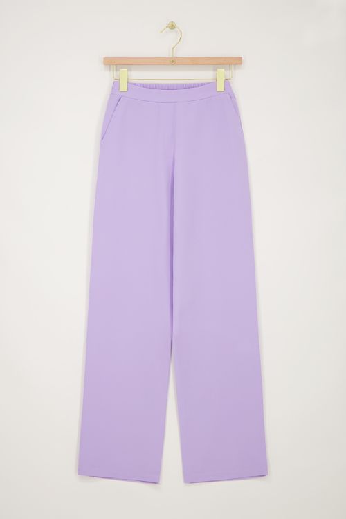 Lilac elasticated trousers | My Jewellery