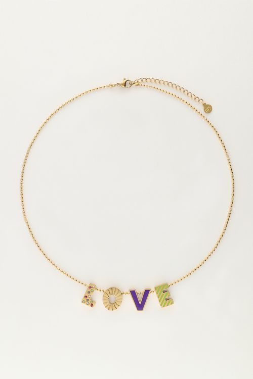 Candy necklace love purple | My Jewellery