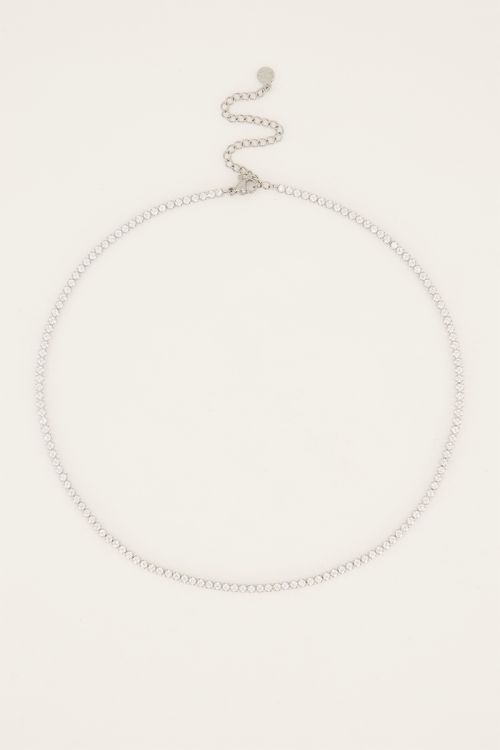 MOOD ketting met kleine transparante stenen