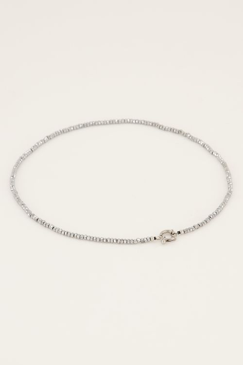 MOOD ketting met zilverkleurige kralen