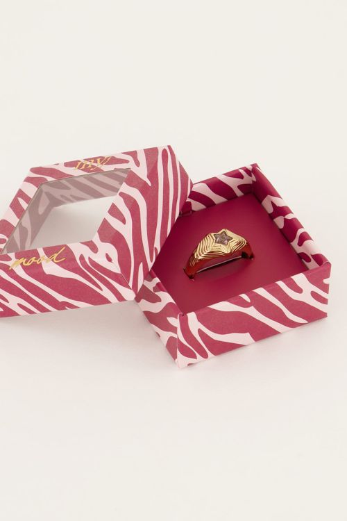 MOOD ring met roze ster | Ring | My Jewellery