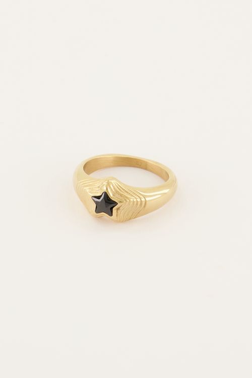 MOOD ring met zwarte ster | My Jewellery