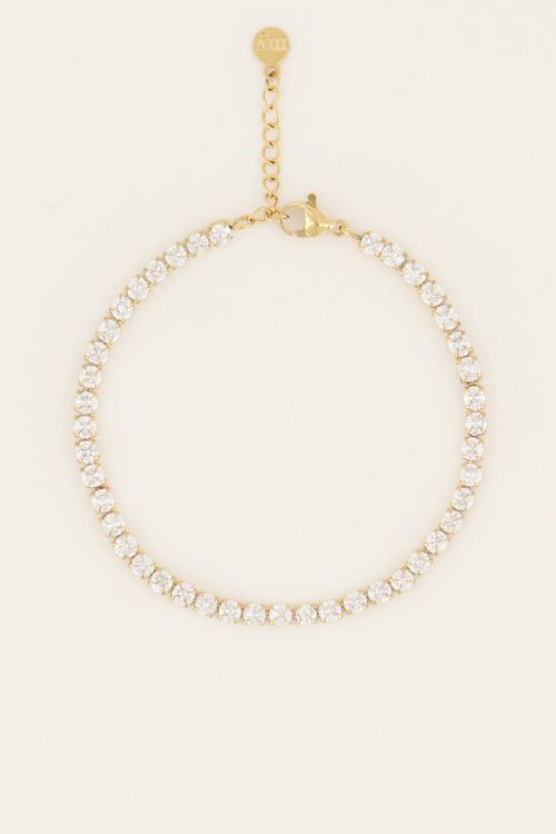 MOOD armband met transparante stenen
