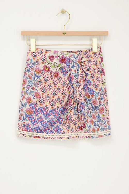 Multicolour skirt with print and beads | My Jewellery