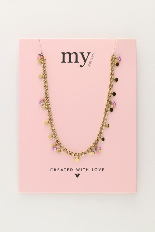 Necklace with beads & small coins | My Jewellery