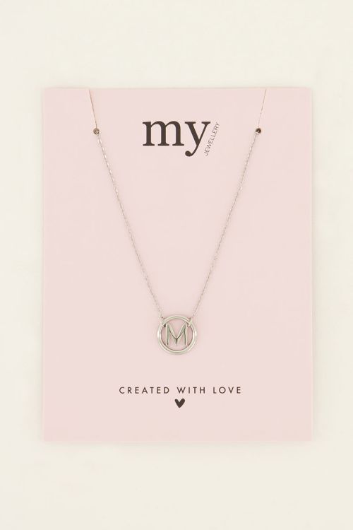 Necklace with initial in round charm | My Jewellery
