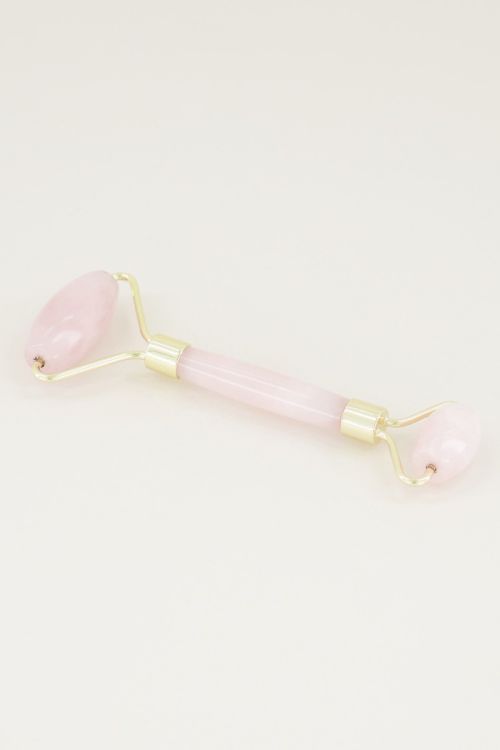 Pink quartz facial roller, face massage roller My Jewellery